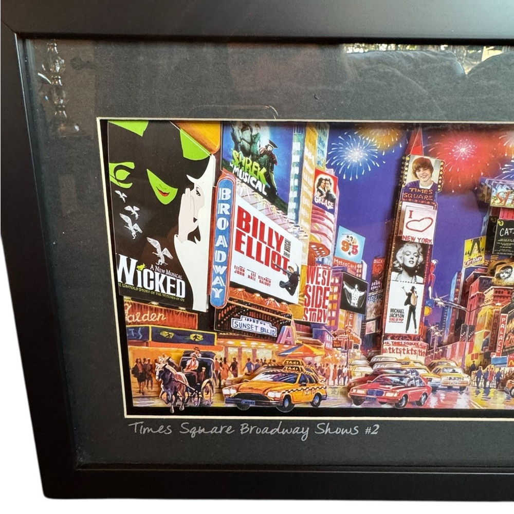 New York Times Square 3D Broadway Framed Art - Picture 3 of 10